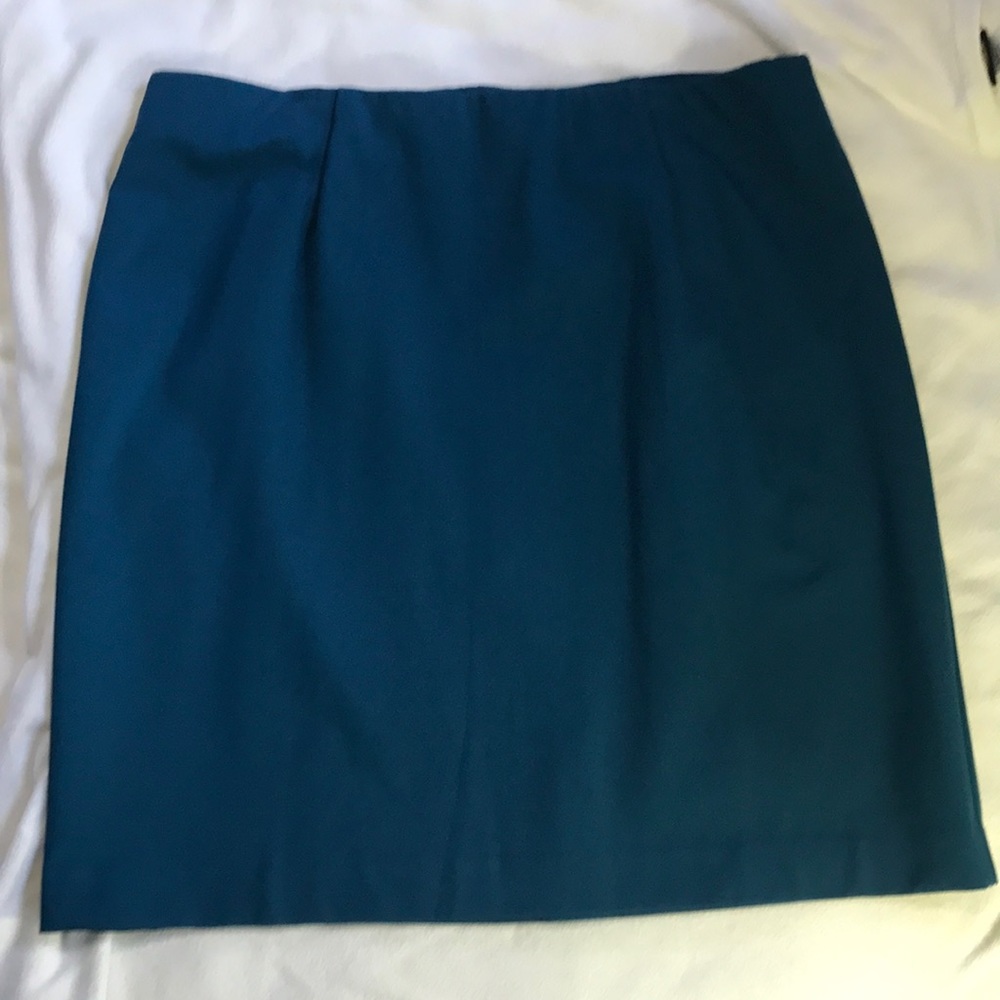 Teal pencil skirt XL